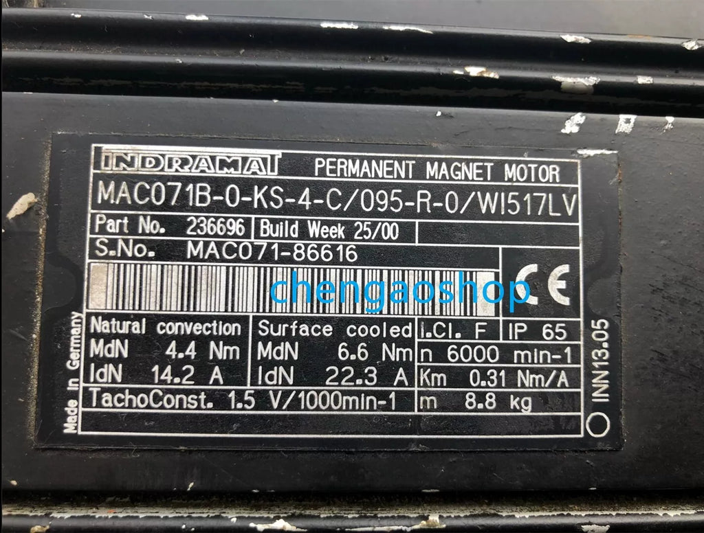 Used MAC071B-0-KS-4-C/095-R-0/W1517LV Industrial Component