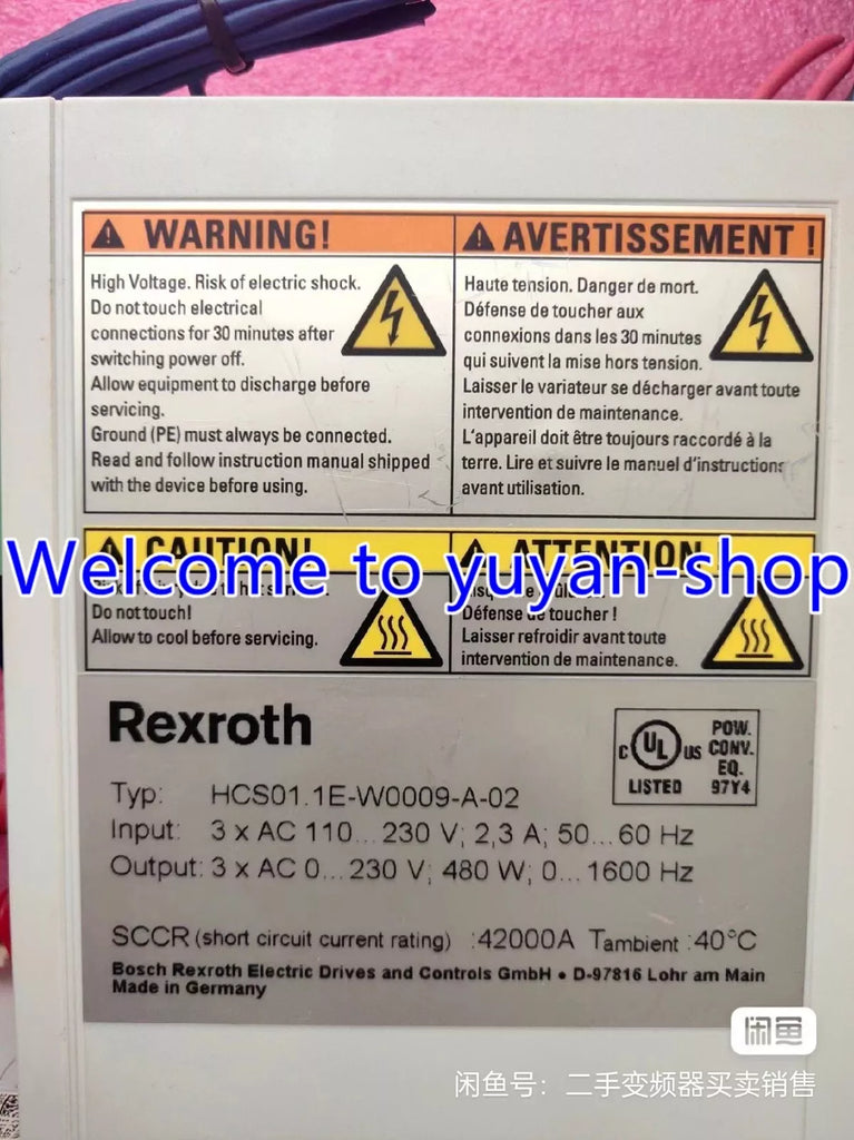 Rexroth HCS01.1E-W0009-A-02 Servo Drive - Used