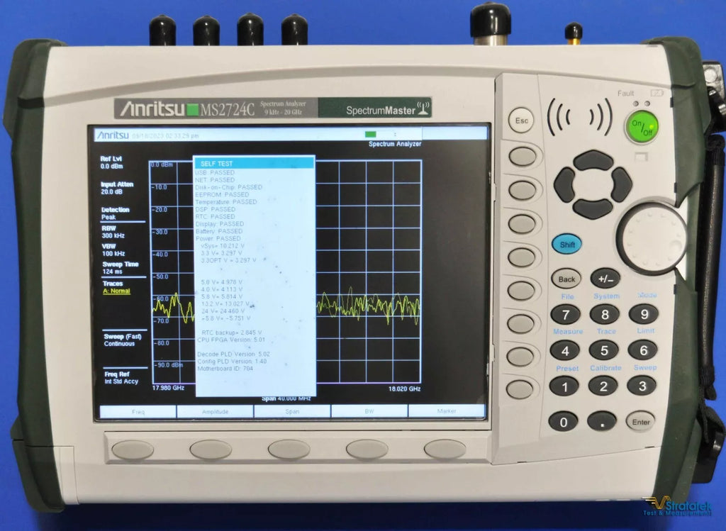 Anritsu Spectrum Master MS2724C Spectrum Analyzer 9kHz - 20GHz with Options 9/19/25/31