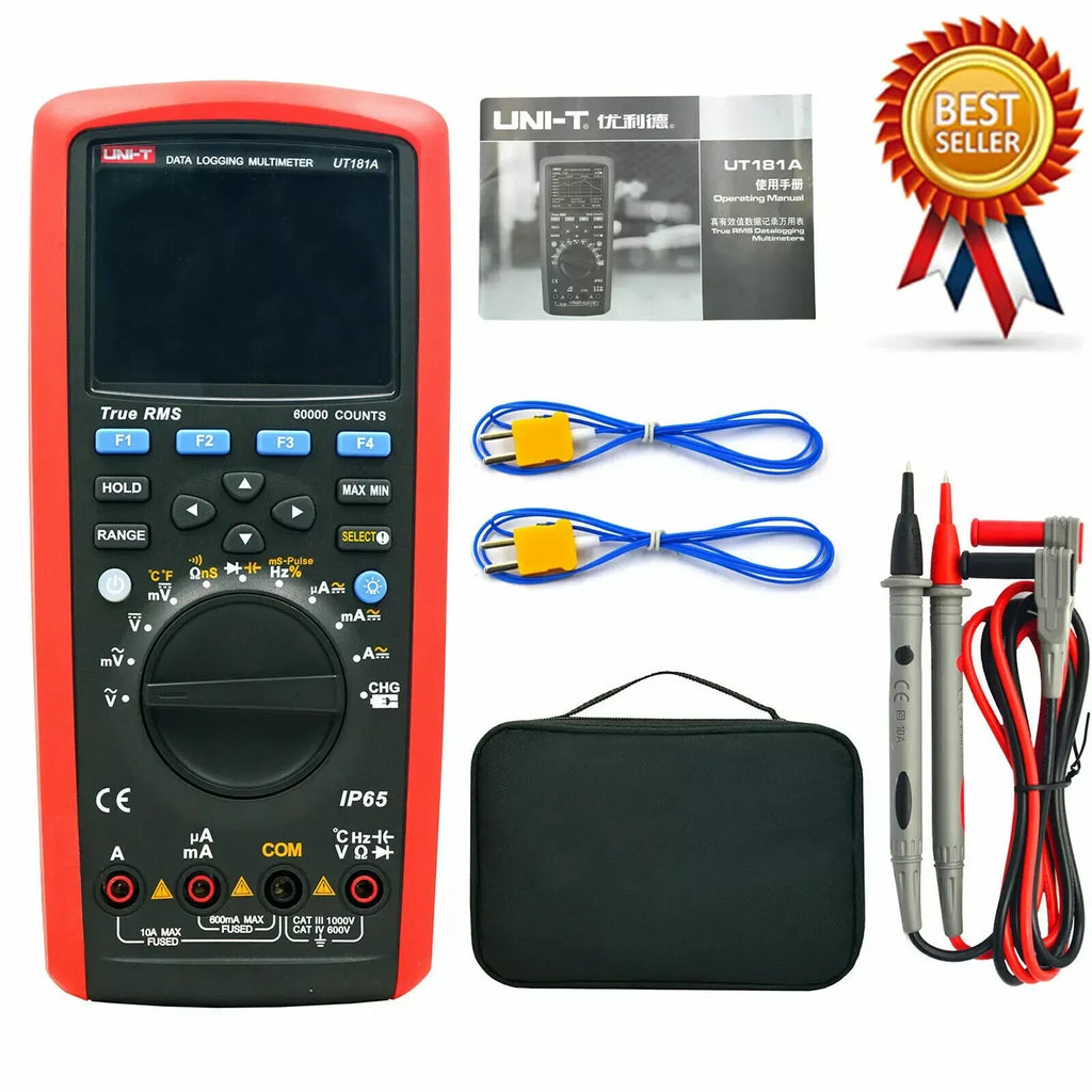 UNI-T UT181A True RMS Digital Multimeter with Datalogging & Auto Range, 60000 Counts - ZYYKZ Test Equipment