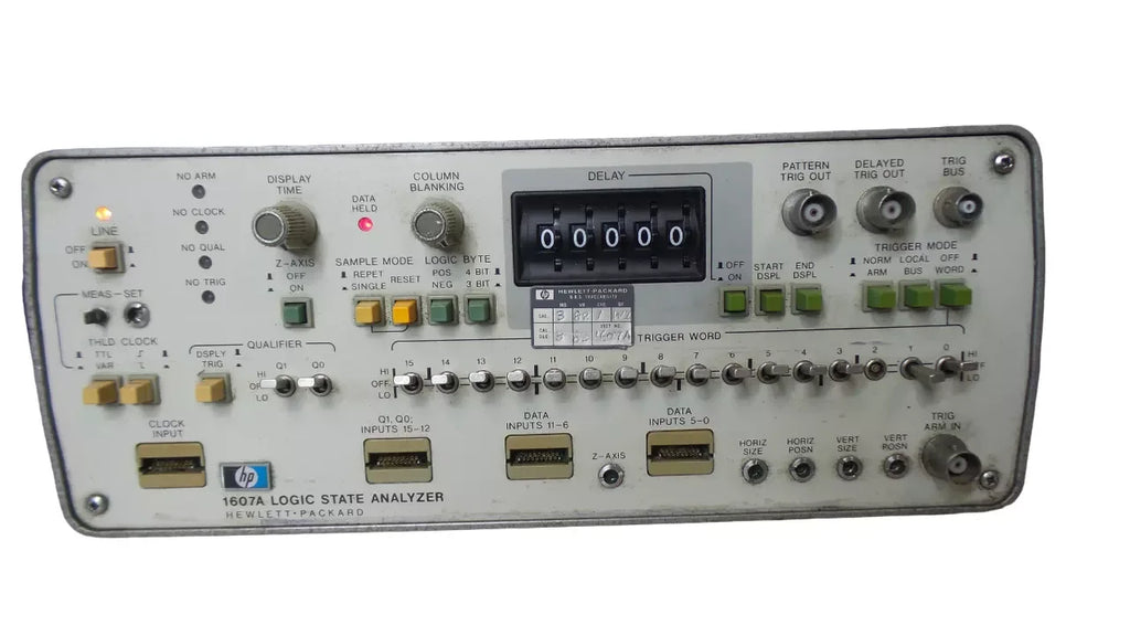 HP 1607A Logic State Analyzer - 16-Channel Digital Logic Analyzer - ZYYKZ Test Equipment