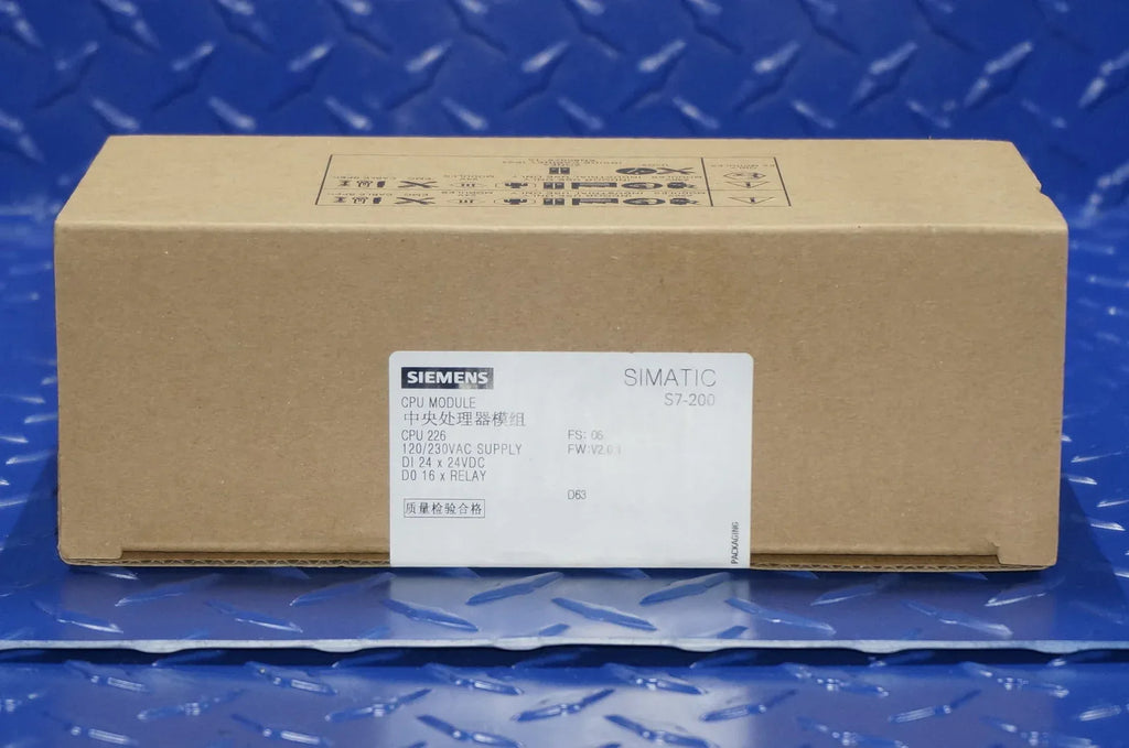 SIEMENS SIMATIC S7-200 CPU 226 Programmable Logic Controller 6ES7216-2BD23-0XB0 - ZYYKZ Test Equipment