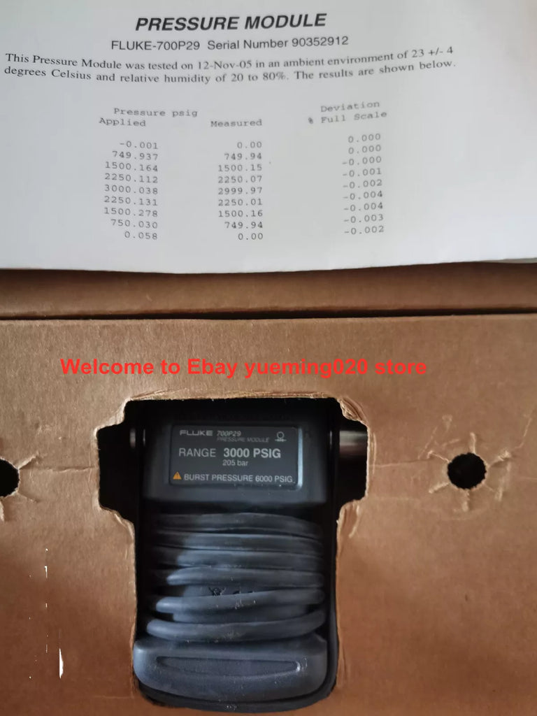 Fluke 700P29 Pressure Module - Fast Delivery