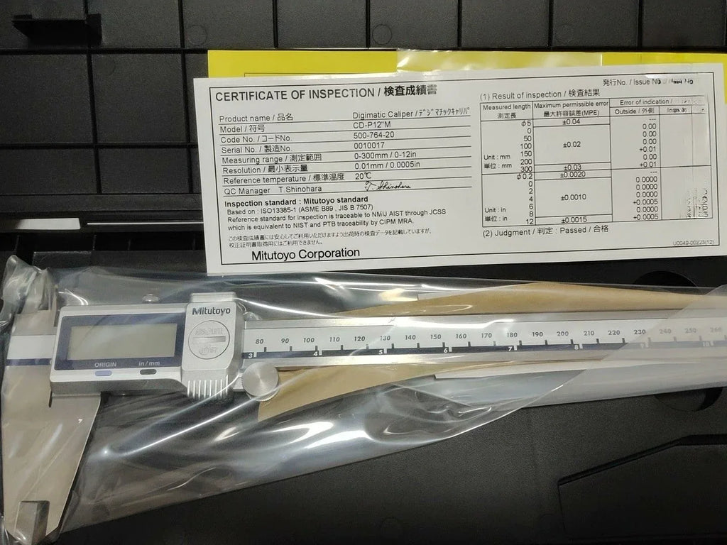 Mitutoyo Absolute Digital Caliper 0-12 Inch with High Precision - ZYYKZ Test Equipment