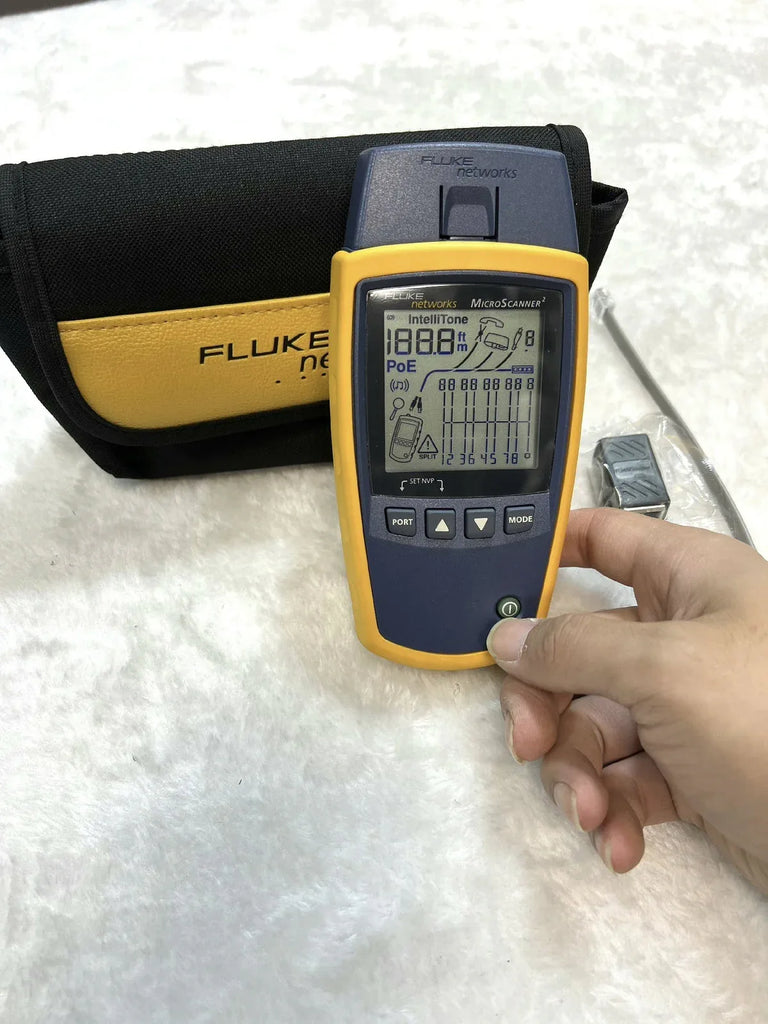 Fluke Networks MicroScanner2 MS2-100 Cable Verifier for Cat5, Cat6 & Coax - ZYYKZ Test Equipment