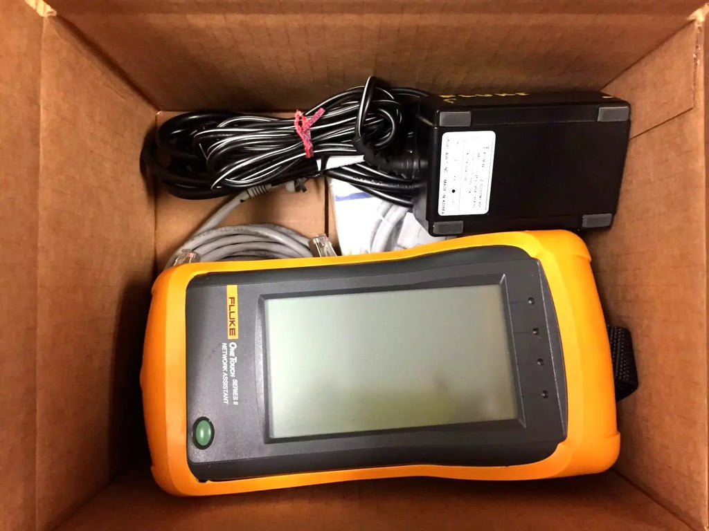 Fluke OneTouch Series II Network Assistant 10/100 Mbps with Battery & Power Adapter - ZYYKZ Test Equipment