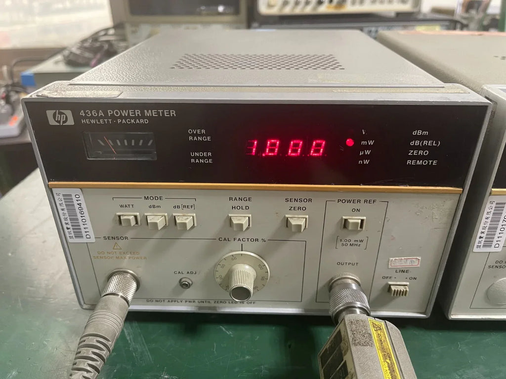 HP Agilent 436A Digital RF Power Meter with 638 and 552 Sensors - ZYYKZ Test Equipment