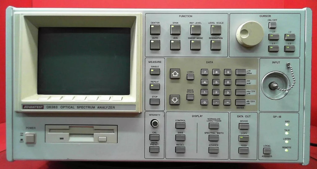 Advantest Q8383 Optical Spectrum Analyzer 500 to 1750 nm - ZYYKZ Test Equipment