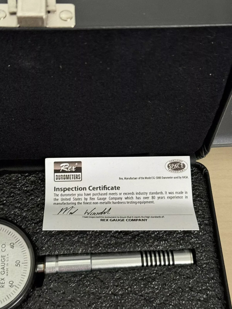 Rex Durometer Model 1600 Type A with Protective Hard Case - ZYYKZ Test Equipment