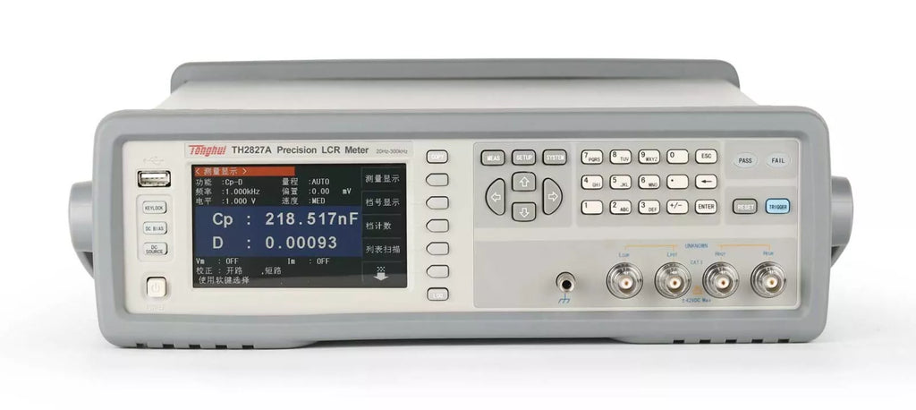 Tonghui TH2827A Series LCR Meter - 20Hz to 300kHz, 10mV to 2Vrms, 0.01% Accuracy