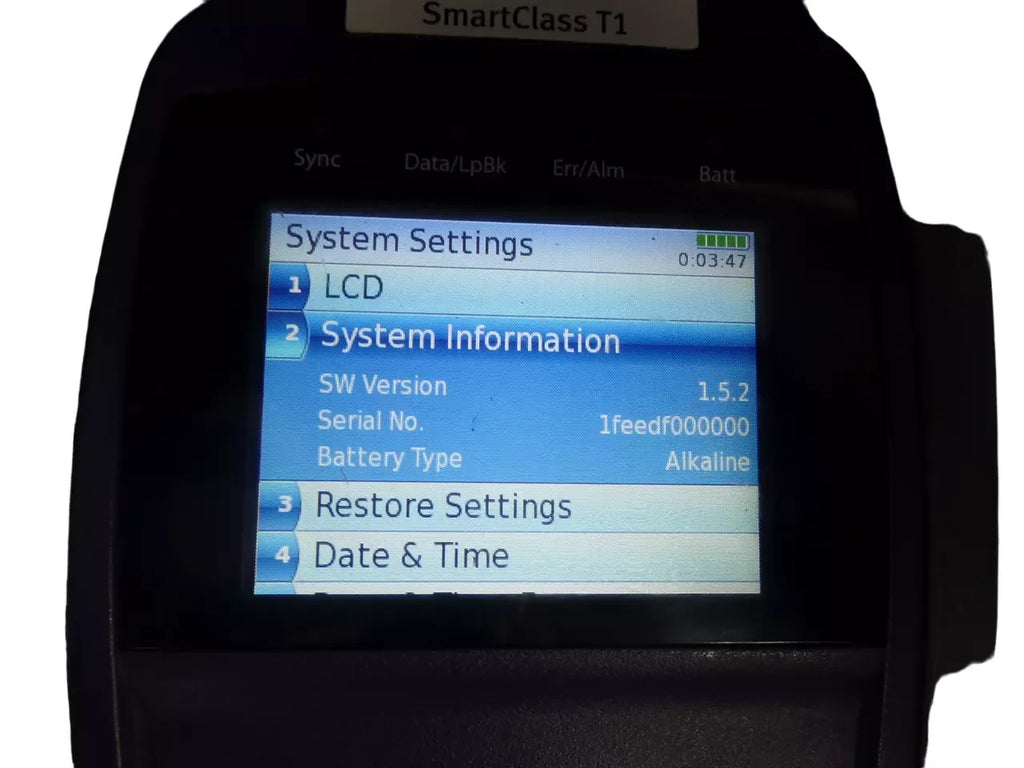 JDSU SmartClass T1 Handheld T1 Service Meter Tester - ZYYKZ Test Equipment