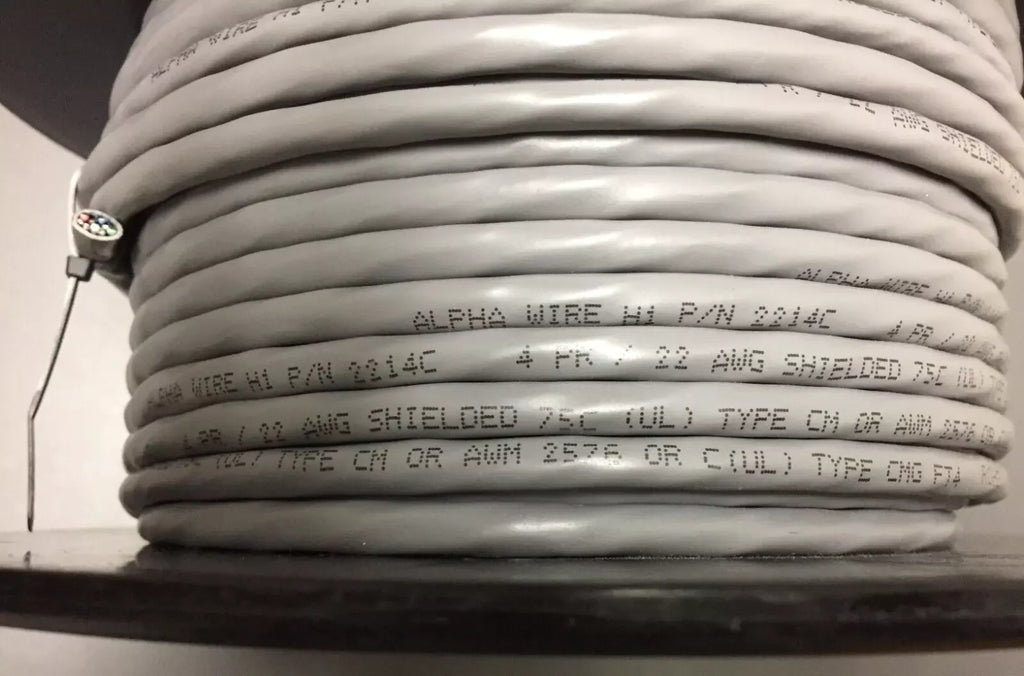 Alpha 2214C 22 AWG 4-Pair Communication & Control Cable - ZYYKZ Test Equipment