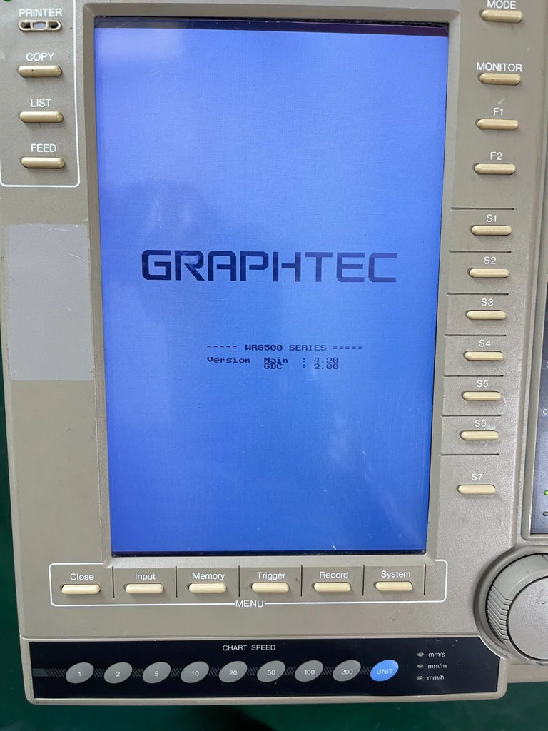 Graphtec WR8500 Thermal Arraycorder with Multi-Channel Data Logging - ZYYKZ Test Equipment