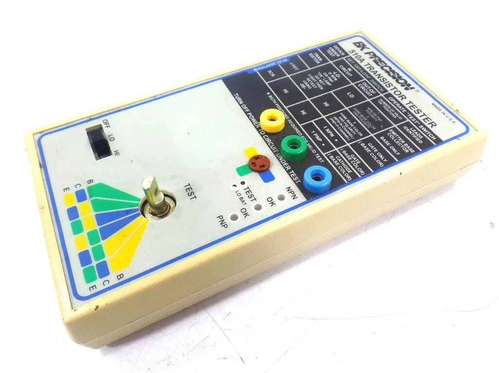 BK Precision 510A Transistor Tester with Diode and Triode Testing - ZYYKZ Test Equipment