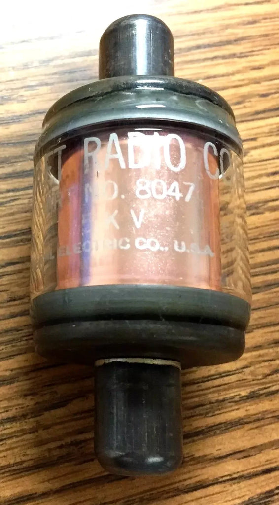 Aircraft Radio Corp P/N 8047 50 pF 5kV Glass Tube Vacuum Capacitor - ZYYKZ Test Equipment