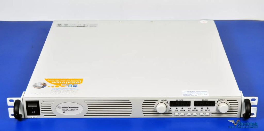 Agilent N5751A System DC Power Supply - 300V, 2.5A, 750W, GPIB, LXI, NIST Calibrated