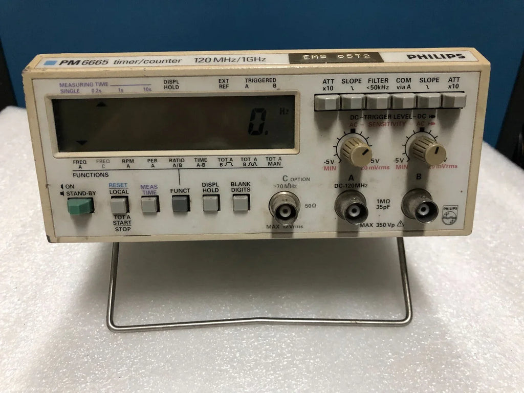 Philips PM6665/311 Precision Timer Counter with High-Resolution Measurement - ZYYKZ Test Equipment