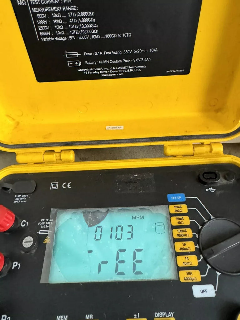AEMC Instruments Model 6240 Micro-Ohmmeter 110-230V 50/60Hz 80VA - ZYYKZ Test Equipment