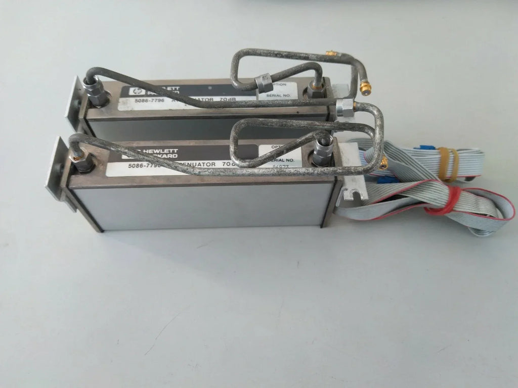 HP Agilent 5086-7796 RF Programmable Attenuator 70dB DC-26.5GHz with Cables - ZYYKZ Test Equipment