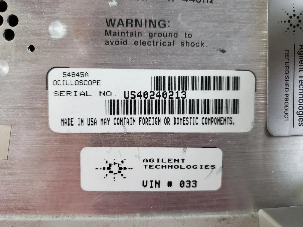 Agilent 54845A Infiniium Oscilloscope 4 Channels - ZYYKZ Test Equipment