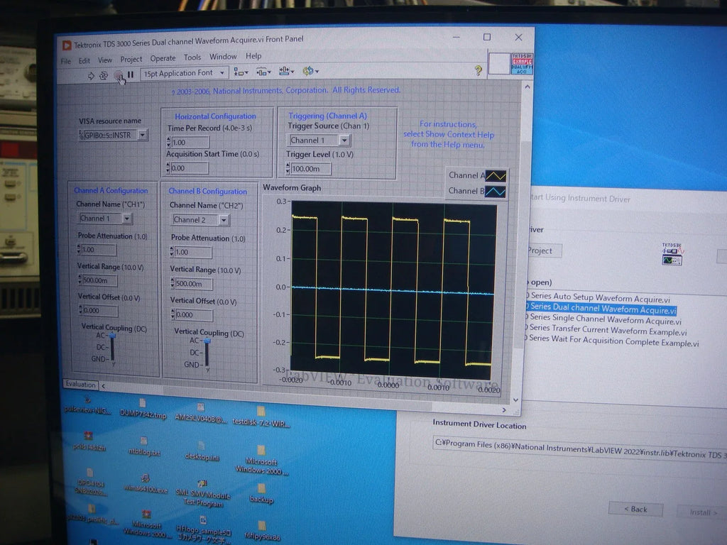 Tektronix TDS3GV Oscilloscope with GPIB, RS232C & VGA Interface - ZYYKZ Test Equipment