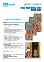 Load image into Gallery viewer, Sonel MPI-506 Multi-Function Electrical Installations Meter with Auto RCD