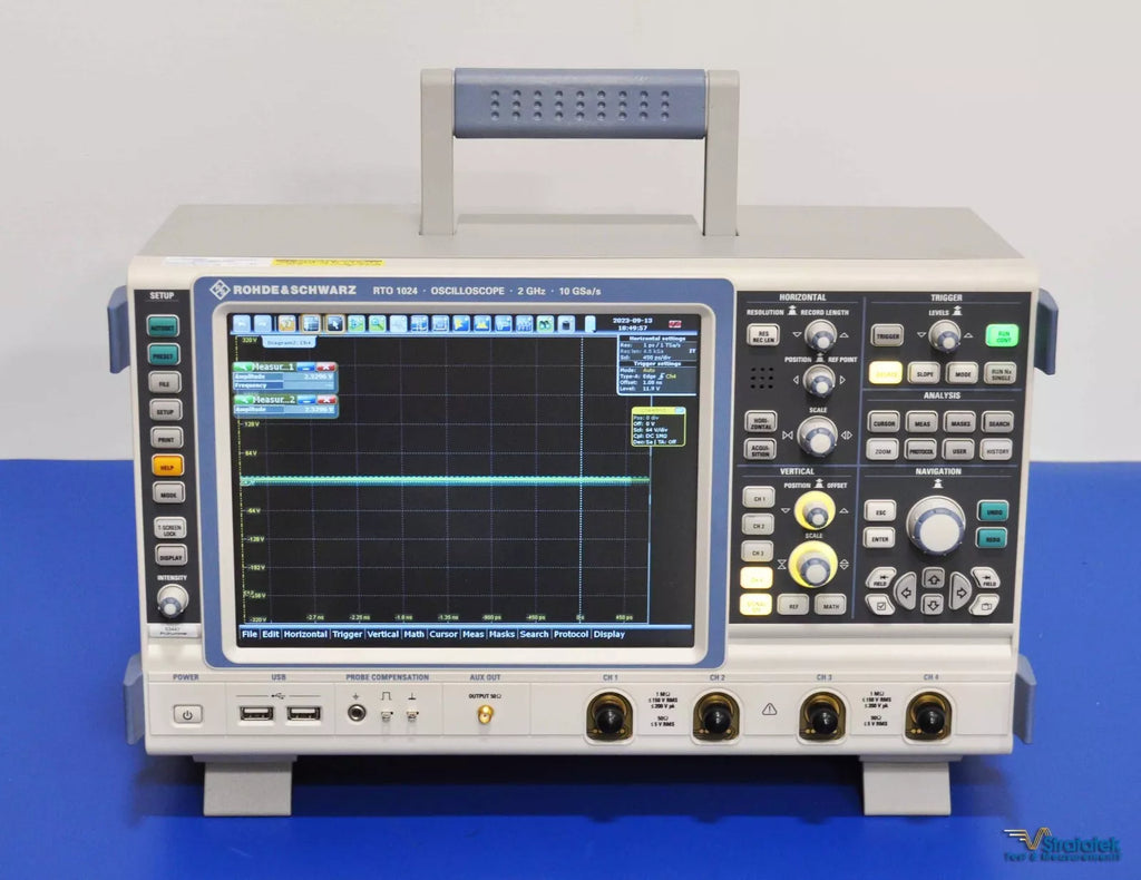 Rohde & Schwarz RTO1024 2GHz 10GS/s 4-Channel Oscilloscope - NIST Calibrated