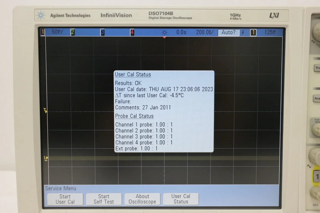 Keysight DSO7104B 1GHz 4GS/s Digital Storage Oscilloscope - ZYYKZ Test Equipment