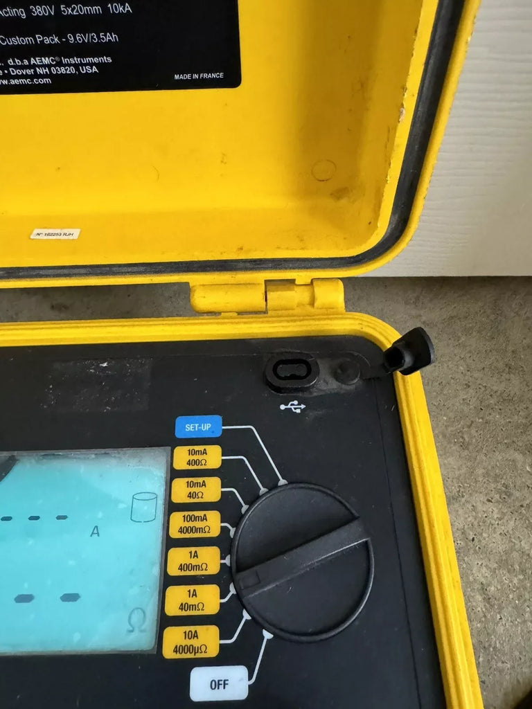 AEMC Instruments Model 6240 Micro-Ohmmeter 110-230V 50/60Hz 80VA - ZYYKZ Test Equipment