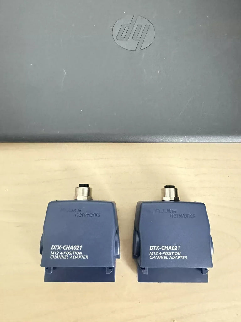 Fluke Networks DTX-CHA021S M12 4-Position Channel Adapter Set of 2 - ZYYKZ Test Equipment