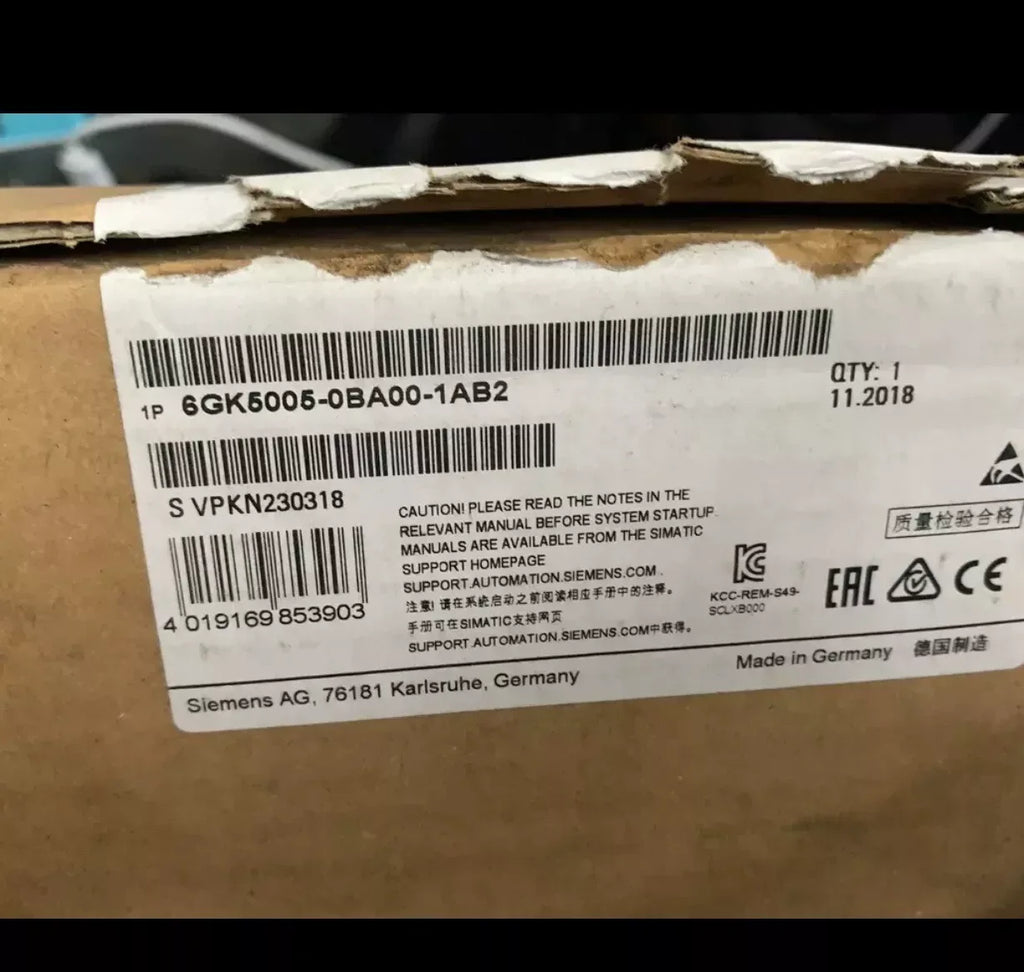 Siemens 6GK5005-0BA00-1AB2 Industrial Ethernet Switch Module - Rugged Network Connectivity - ZYYKZ Test Equipment