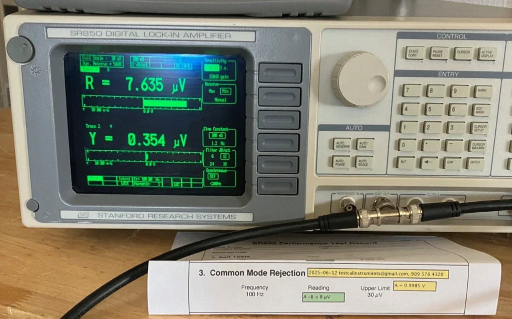 Stanford Research Systems SR850 DSP Lock-In Amplifier - Calibrated, High Precision - ZYYKZ Test Equipment
