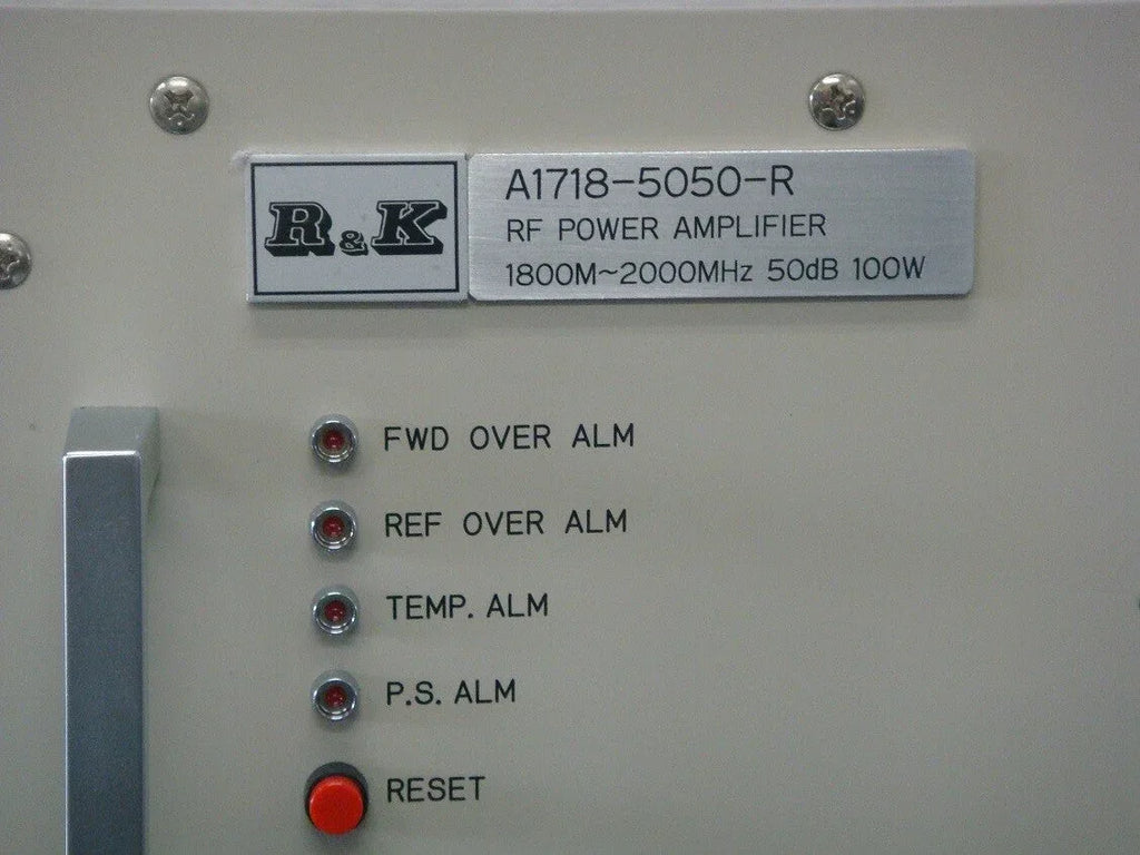 R&K A1718-5050-R 1800-2000MHz RF Power Amplifier - ZYYKZ Test Equipment