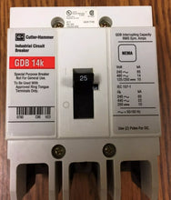 Load image into Gallery viewer, Cutler-Hammer GDB3020D 3-Pole Industrial Circuit Breaker 25A 480VAC 125/250VDC - ZYYKZ Test Equipment