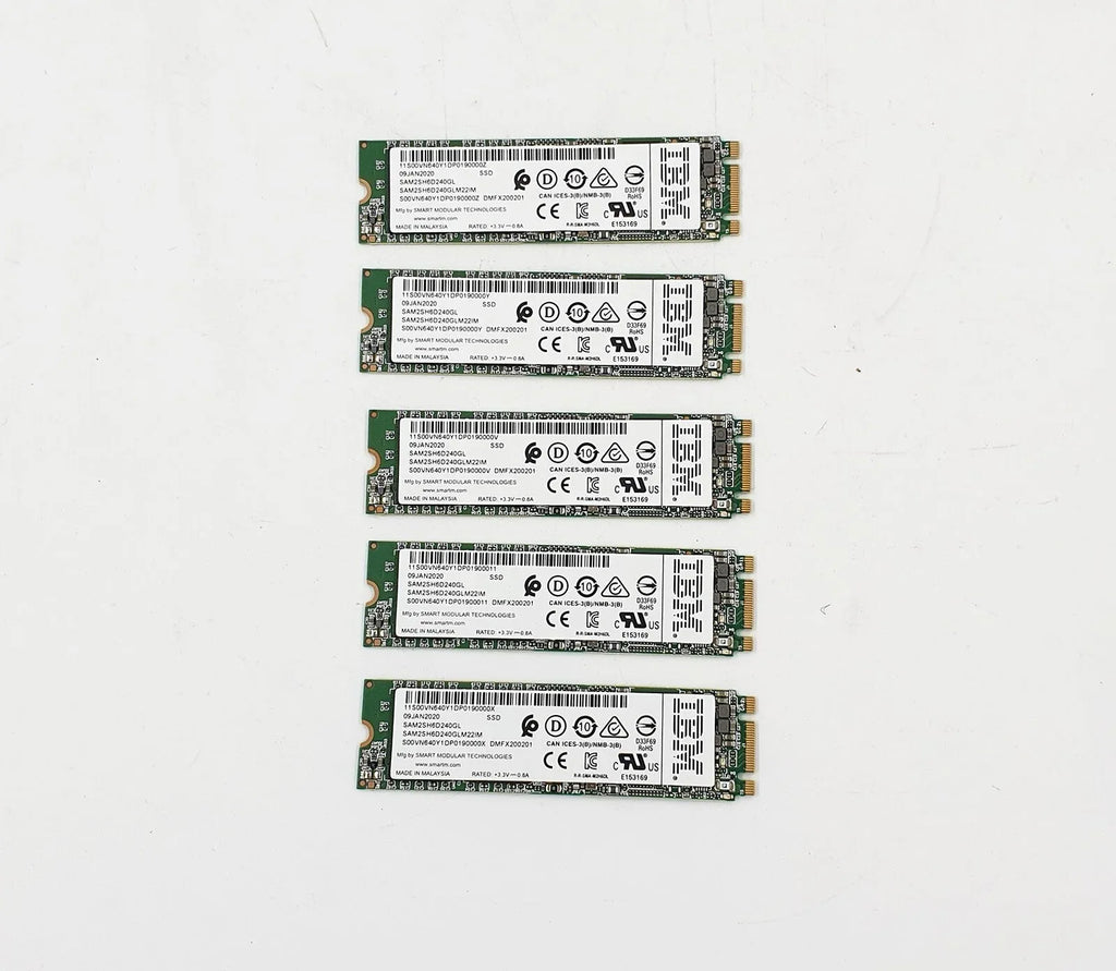 IBM SMART 240GB SATA M.2 Solid State Drive (SSD) - ZYYKZ Test Equipment