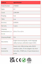 Load image into Gallery viewer, UNI-T UT8806E 6.5 Digit Performance-Series Bench Digital Multimeter