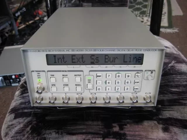 Stanford Research DG535 Repair Service for External Clock, Power, Rear Switches & Display - ZYYKZ Test Equipment