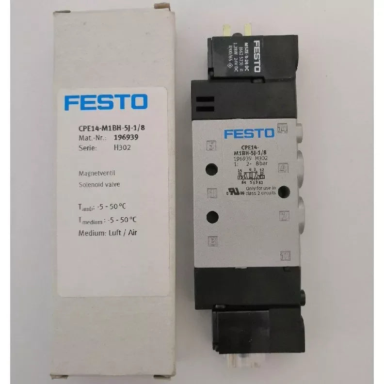 Festo CPE14-M1BH-5J-1/8 196939 Pneumatic Solenoid Valve - ZYYKZ Test Equipment