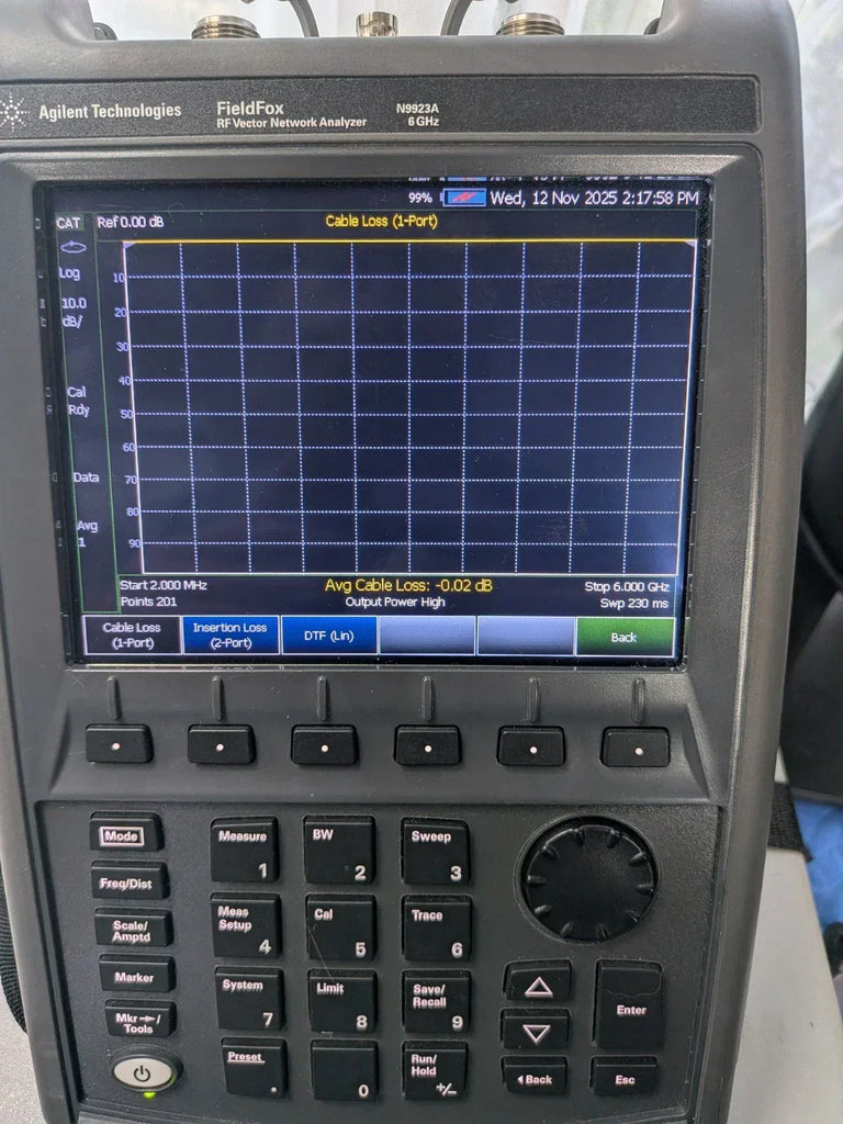 Keysight Agilent Fieldfox N9923A Calibrated Vector Network Analyzer 6 GHz - ZYYKZ Test Equipment