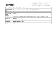GW Instek GDS-2104E Digital Storage Oscilloscope - 100MHz, 4 Channel, 1GS/s DSO VPO