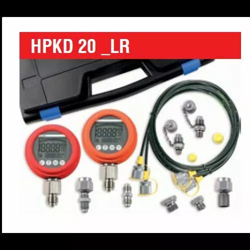 LR-Smart Tech HPKD20 Hydraulic Test Kit with Dual Pressure Gauges - 0.5% Accuracy, 8700 PSI