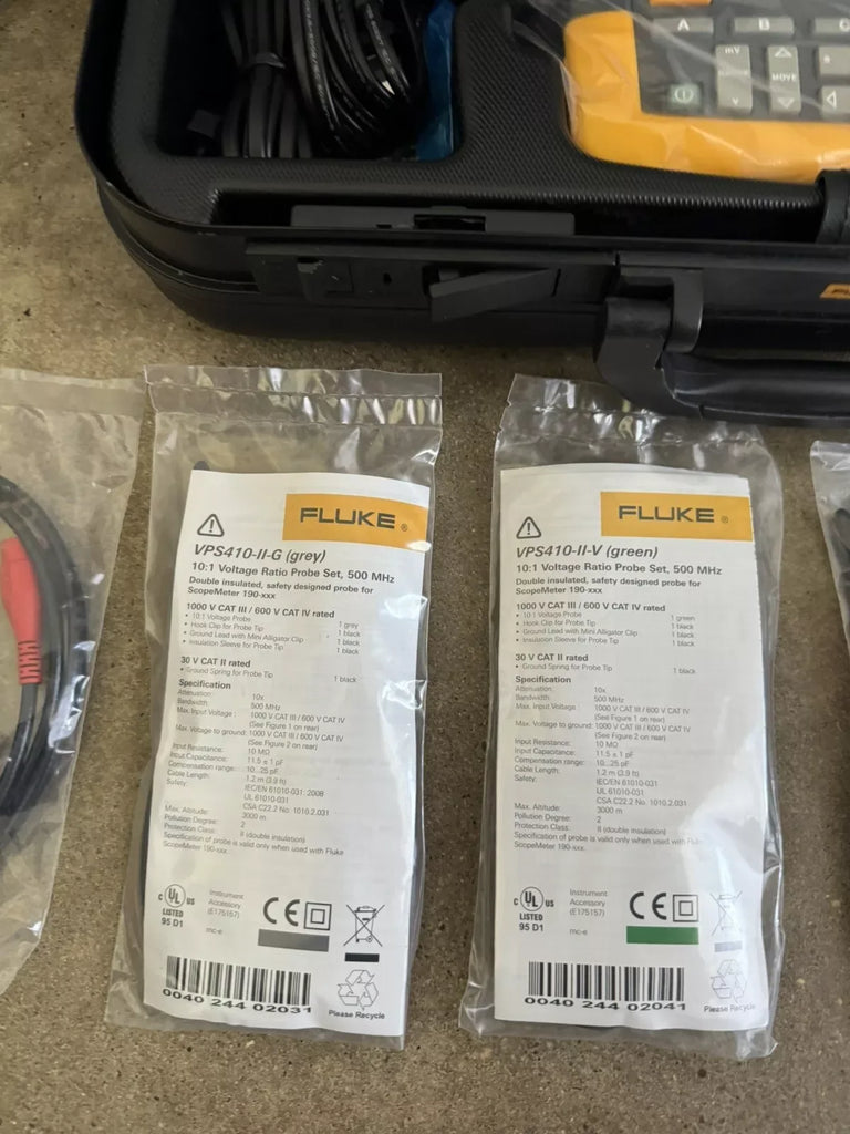 Fluke 190M-4 4-Channel 200 MHz Medical ScopeMeter Oscilloscope - ZYYKZ Test Equipment