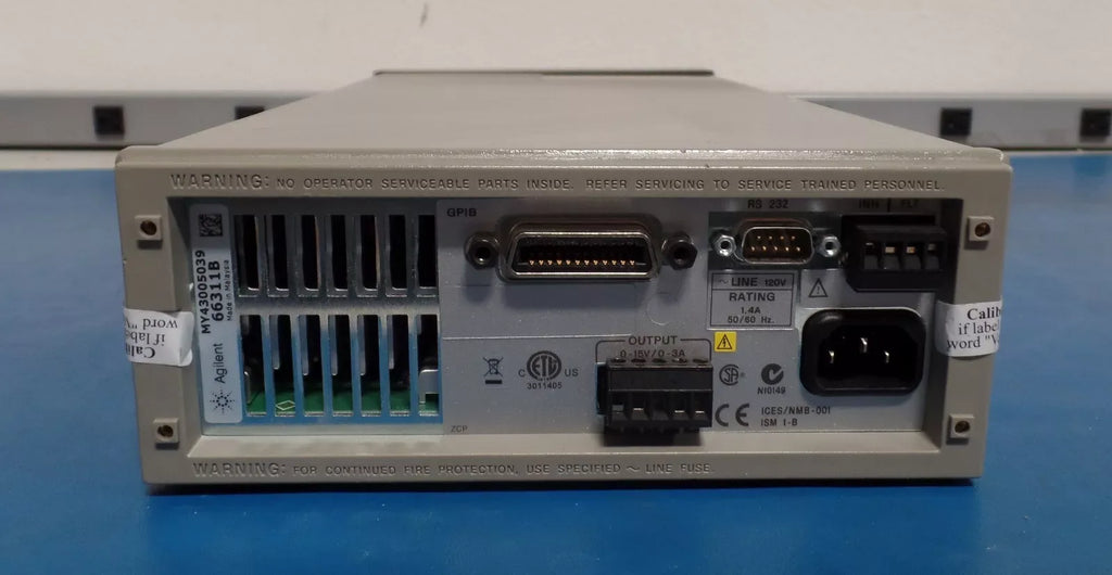 Keysight 66311B Mobile Communications DC Power Supply 15V 3A - ZYYKZ Test Equipment