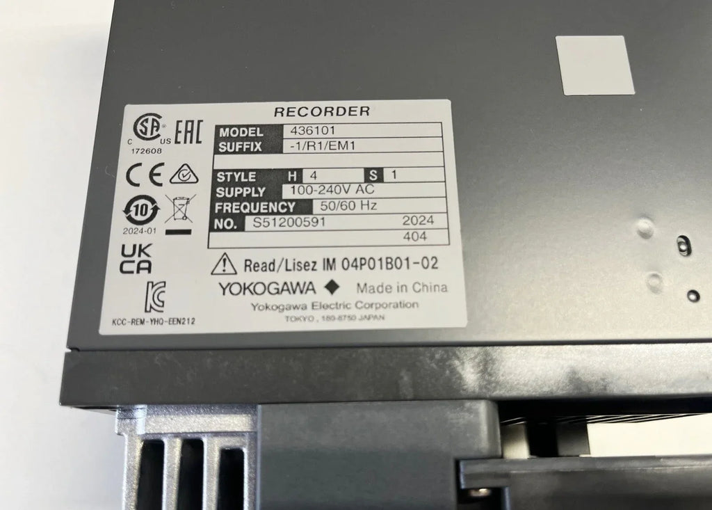 YOKOGAWA µR10000 High-Precision Industrial Data Recorder - ZYYKZ Test Equipment