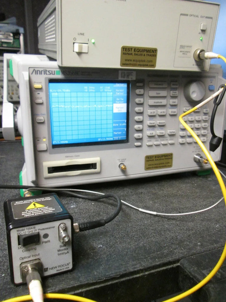High-Speed Fiber-Optic Receiver 500-1630 nm 12 GHz FC Singlemode - ZYYKZ Test Equipment