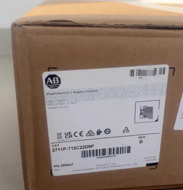 Allen Bradley 2711P-T15C22D9 PanelView Plus 1500 Color Touchscreen Display - ZYYKZ Test Equipment