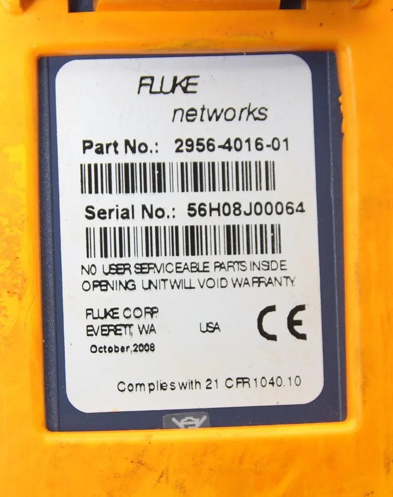 Fluke Networks SimpliFiber 1550nm Laser Source for Fiber Optic Testing - ZYYKZ Test Equipment