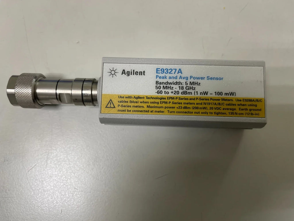 Agilent E9327A RF Peak and Average Power Sensor 50 MHz to 18 GHz - ZYYKZ Test Equipment