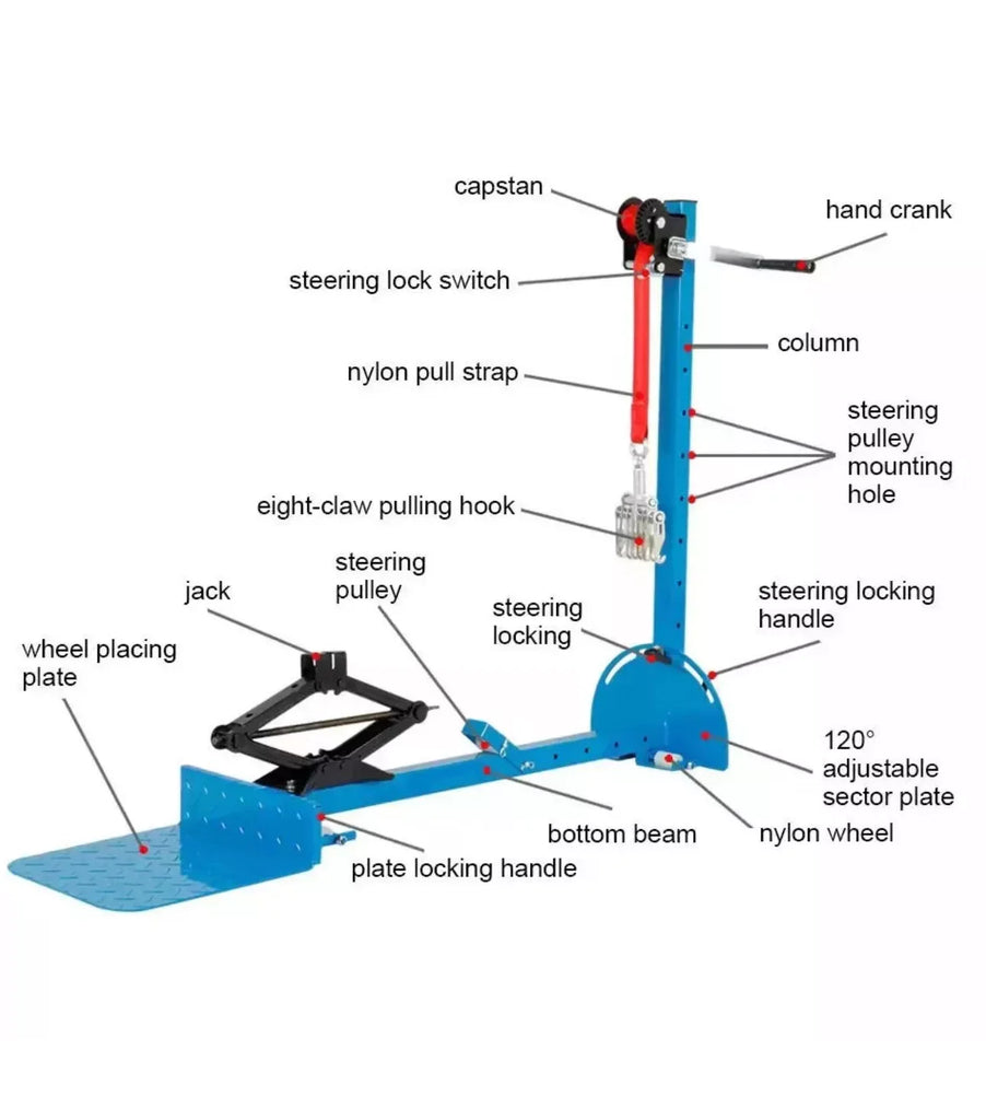 2023 OLYM 600kg Car Dent Puller - Heavy Duty Auto Body Repair Tool - ZYYKZ Test Equipment