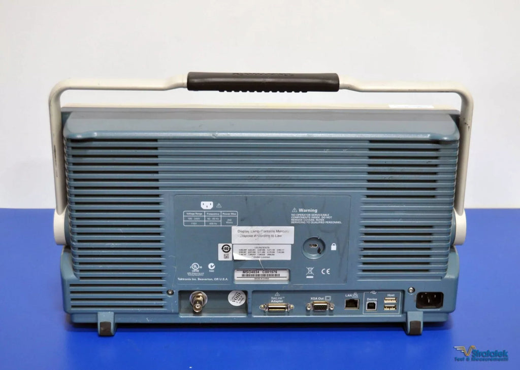 Tektronix MSO 4034 350MHz Digital Phosphor Oscilloscope - 4 Channel, Calibrated, 2.5GS/s